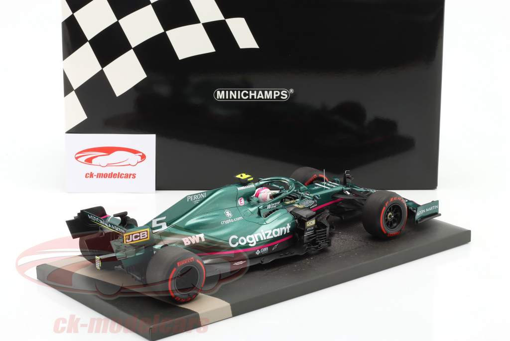 S. Vettel Aston Martin AMR21 #5 2nd Aserbaidschan GP Formel 1 2021 1:18 Minichamps