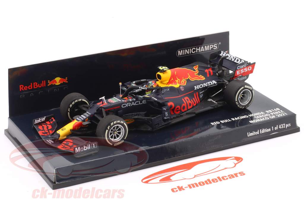 Sergio Perez Red Bull RB16B #11 4th Monaco GP formula 1 2021 1:43 Minichamps