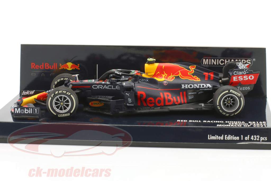 Sergio Perez Red Bull RB16B #11 4to Mónaco GP fórmula 1 2021 1:43 Minichamps