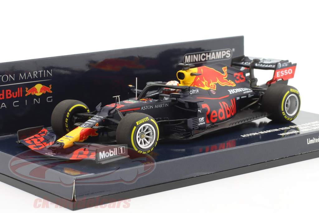 M. Verstappen Red Bull RB16 #33 gagnant Abu Dhabi formule 1 2020 1:43 Minichamps