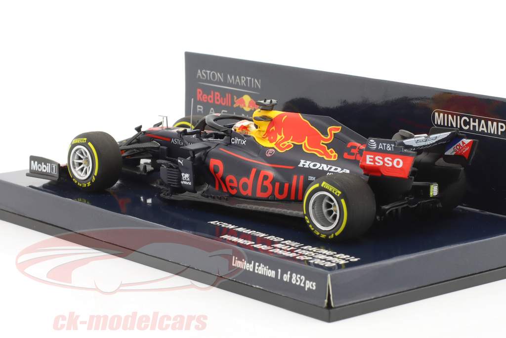M. Verstappen Red Bull RB16 #33 winner Abu Dhabi formula 1 2020 1:43 Minichamps