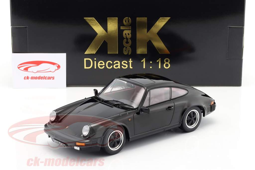 Porsche 911 SC Coupe Año de construcción 1983 negro 1:18 KK-Scale