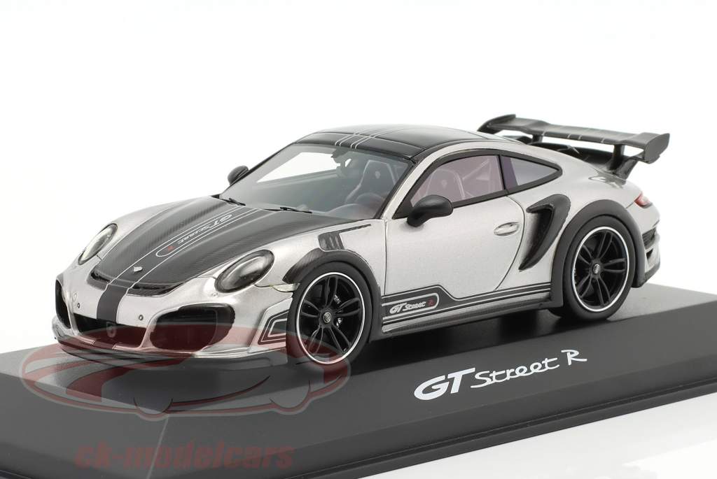 Techart GTstreet R Porsche modifikation GT sølv 1:43 Cartima