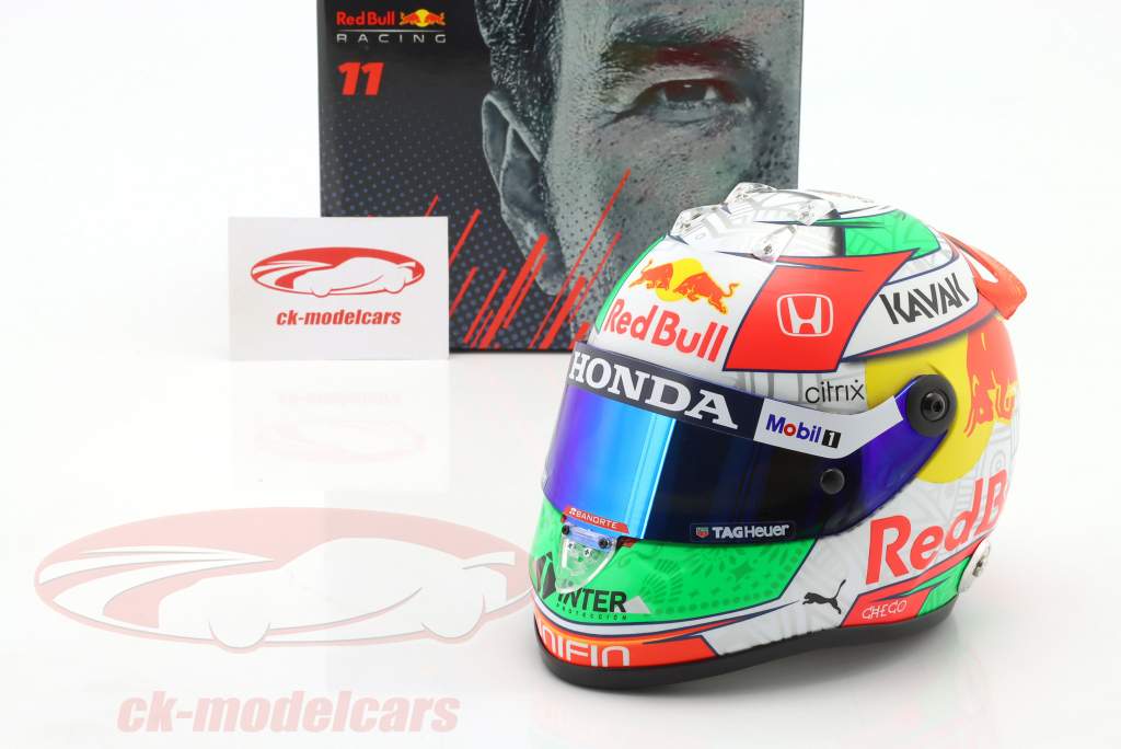 Sergio Perez #11 3ro México GP fórmula 1 2021 casco 1:2 Schuberth