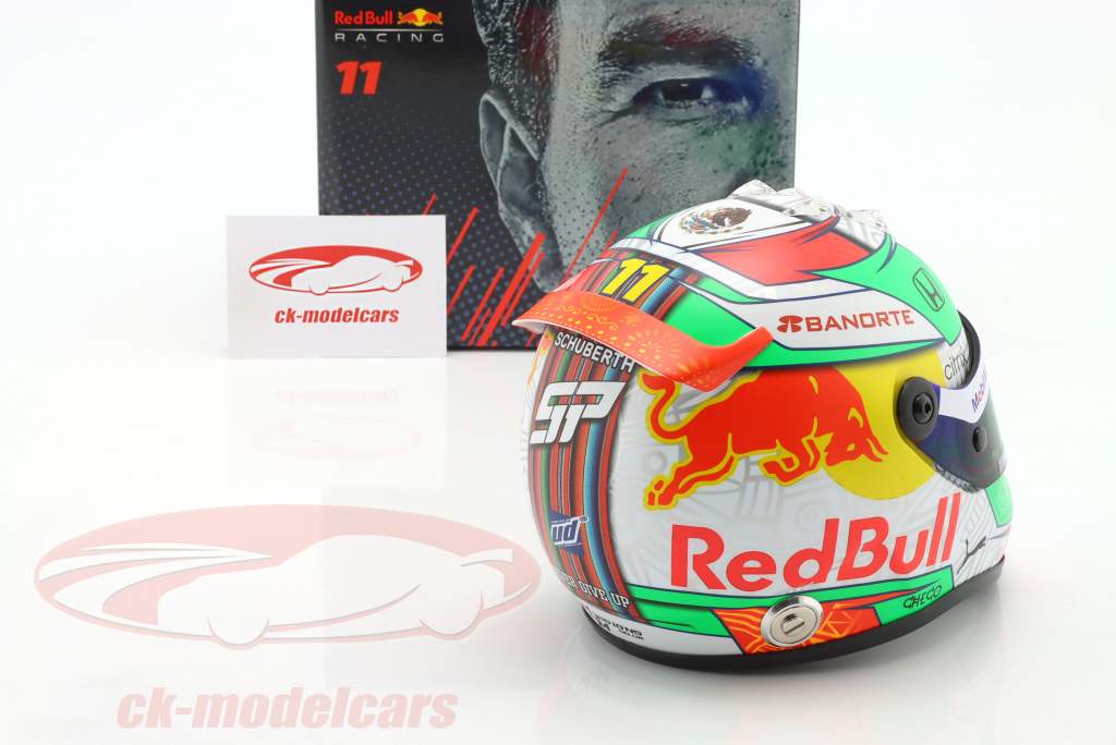 Sergio Perez #11 3rd Mexico GP formula 1 2021 helmet 1:2 Schuberth