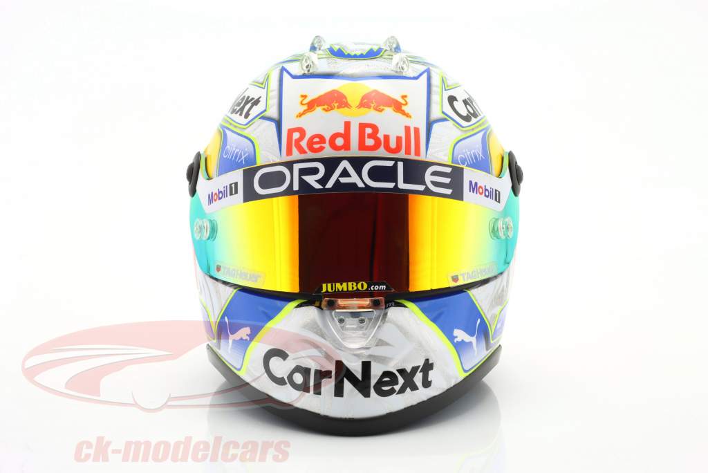 Max Verstappen #1 2º Áustria GP Fórmula 1 Campeão mundial 2022 capacete 1:2 Schuberth