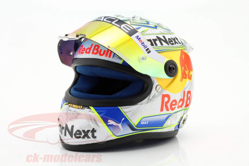 Max Verstappen #1 2e Oostenrijk GP formule 1 Wereldkampioen 2022 helm 1:2 Schuberth