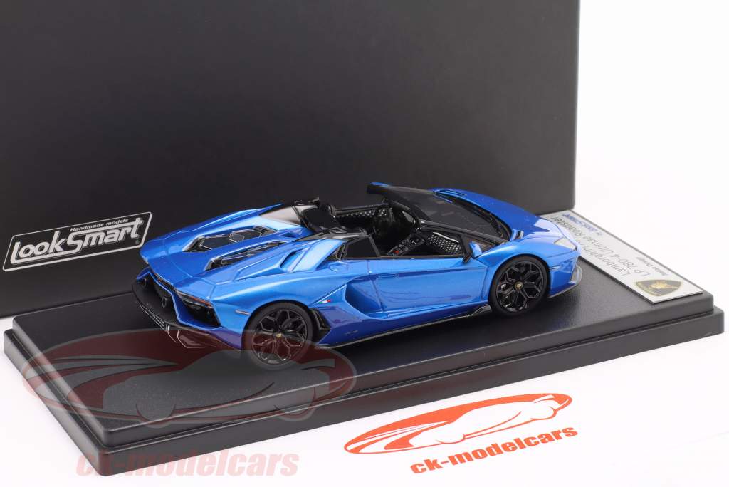 Lamborghini Aventador LP780-4 Ultimae Roadster 2021年 tawaret 青い 1:43 LookSmart