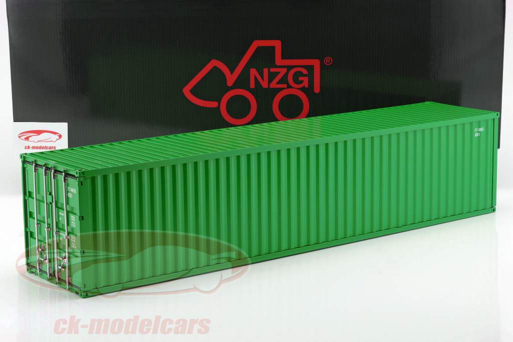 40 FT See-Container grün 1:18 NZG