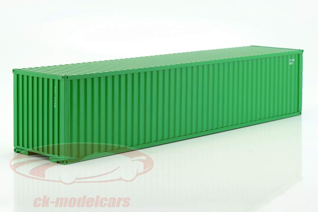 40 FT морской контейнер зеленый 1:18 NZG
