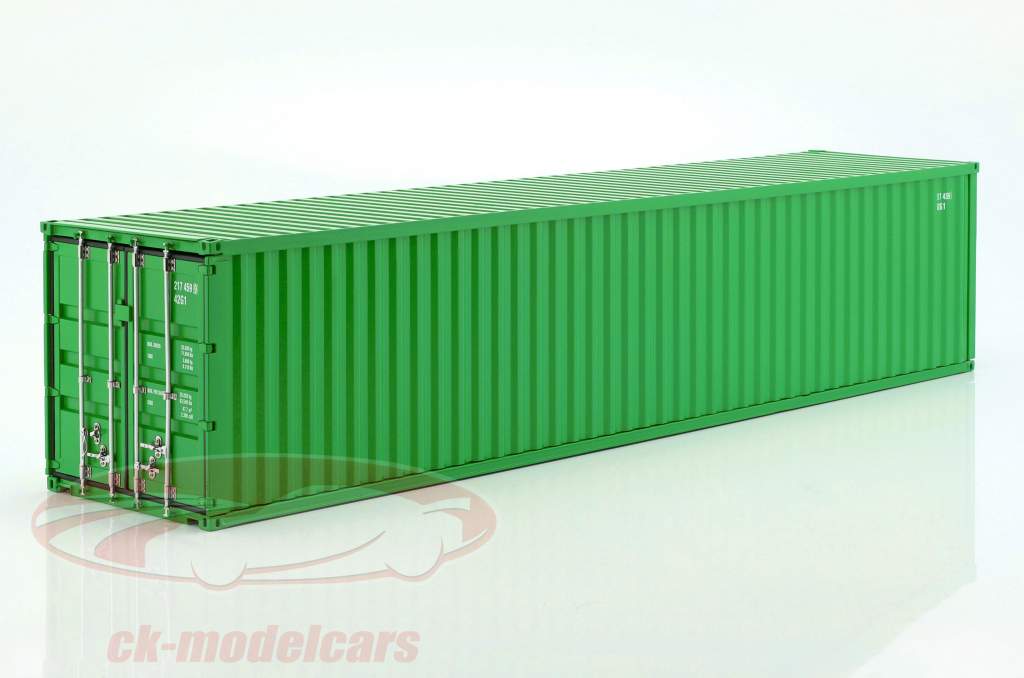 40 FT морской контейнер зеленый 1:18 NZG