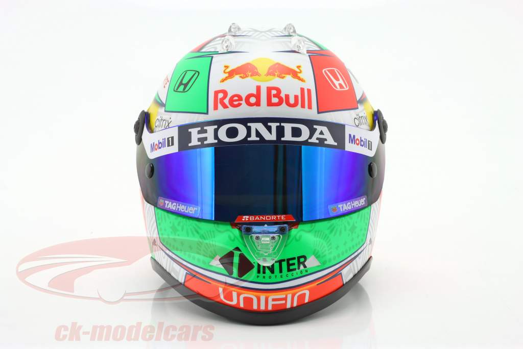 Sergio Perez #11 3 Mexico GP formel 1 2021 hjelm 1:2 Schuberth