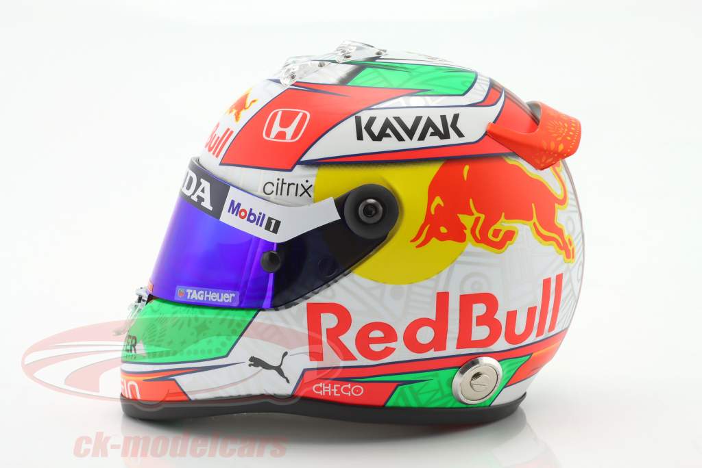 Sergio Perez #11 3rd Mexico GP formula 1 2021 helmet 1:2 Schuberth