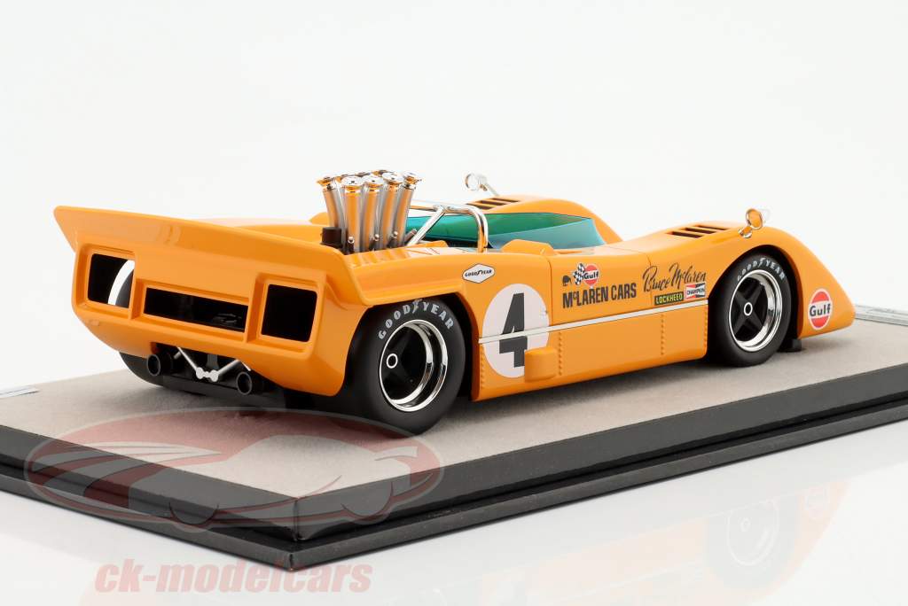 McLaren M8A #4 gagnant Riverside Can-Am 1968 B. McLaren 1:18 Tecnomodel