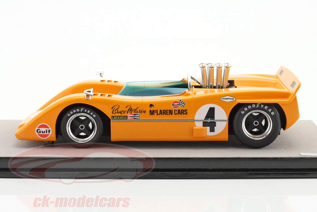 McLaren M8A #4 Sieger Riverside Can-Am 1968 B. McLaren 1:18 Tecnomodel