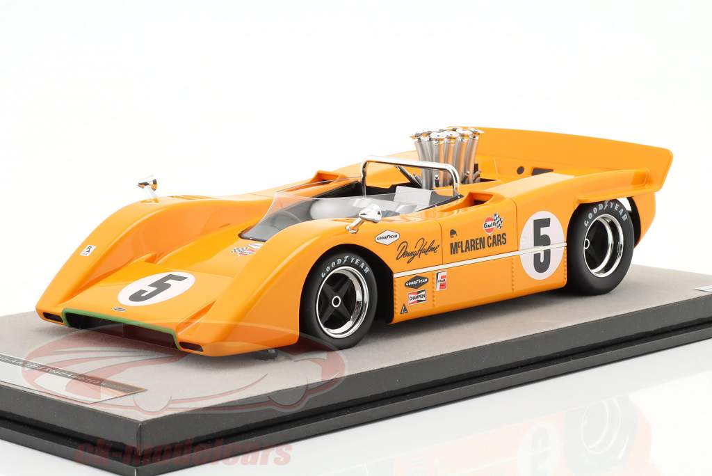 McLaren M8A #5 winner Road America Can-Am Champion 1968 D. Hulme 1:18 Tecnomodel