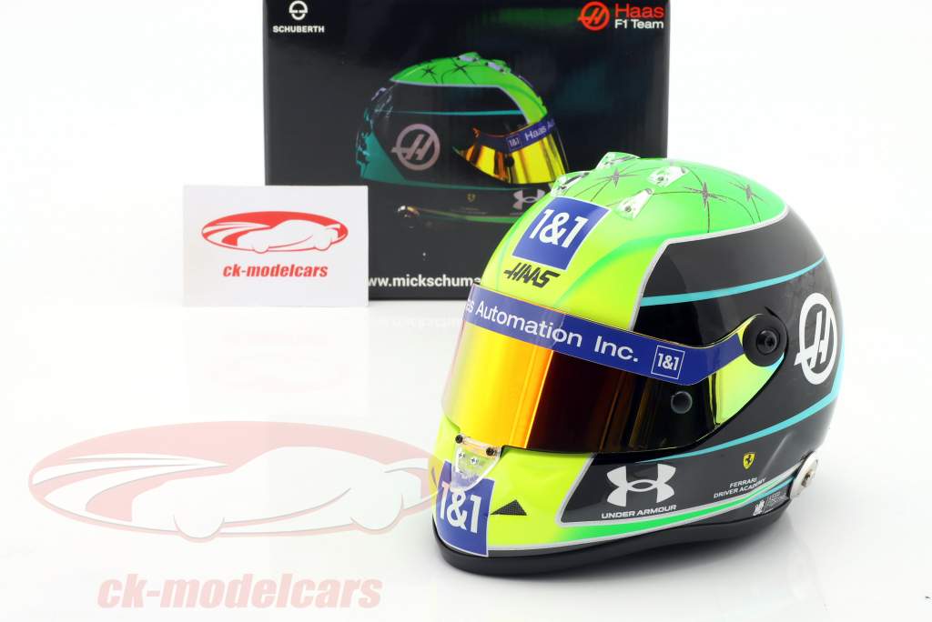 Mick Schumacher #47 Haas F1 Team formula 1 2022 helmet 1:2 Schuberth