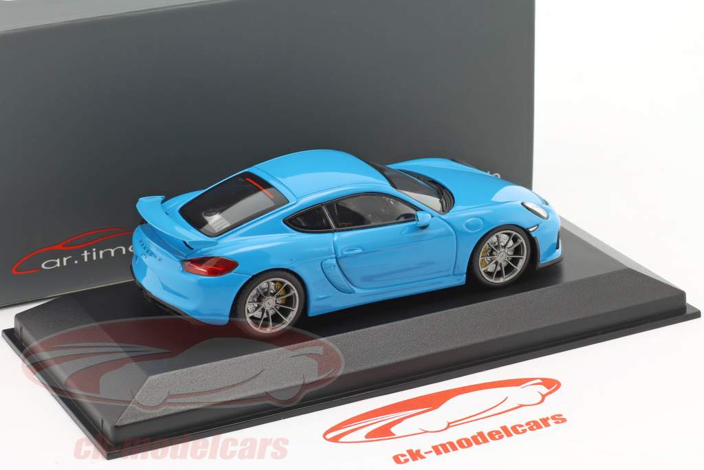 Porsche Cayman GT4 riviera blue 1:43 Minichamps