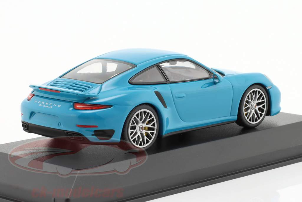 Porsche 911 (991) Turbo S Miami azul 1:43 Minichamps