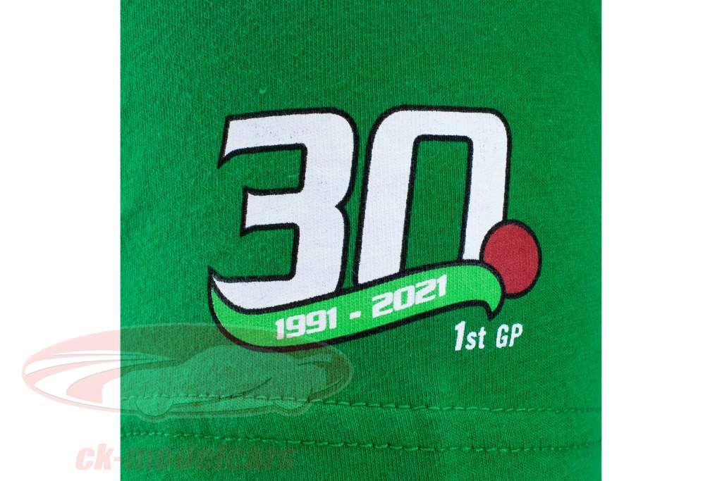 Michael Schumacher t-shirt Først formel 1 GP 1991 grøn