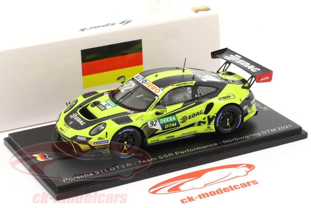 Porsche 911 GT3 R #92 DTM Nürburgring 2021 M. Ammermüller 1:43 Spark