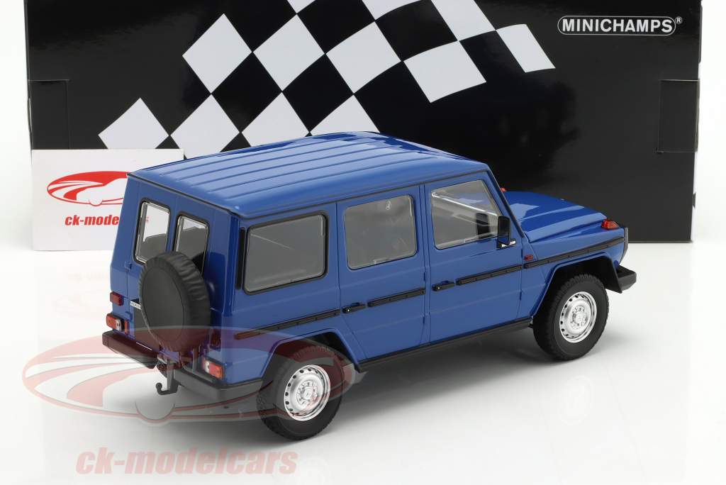 Mercedes-Benz G-model LWB (W460) year 1980 dark blue 1:18 Minichamps