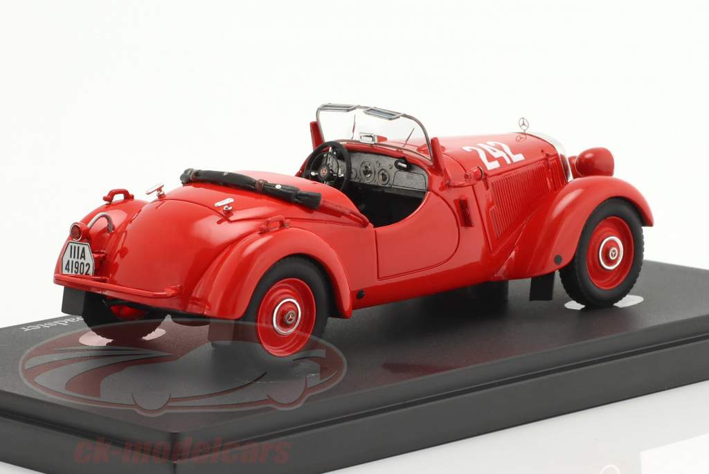Mercedes-Benz 170 VS Off-road sports roadster #242 Byggeår 1938 rød 1:43 AutoCult