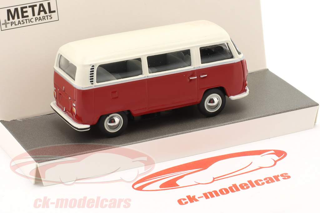 Schuco 452030300 VW T2 Bus rot/weiss Maßstab 1:64 Modellauto, Maßstab 1:64  / 3 Inch, Maßstab