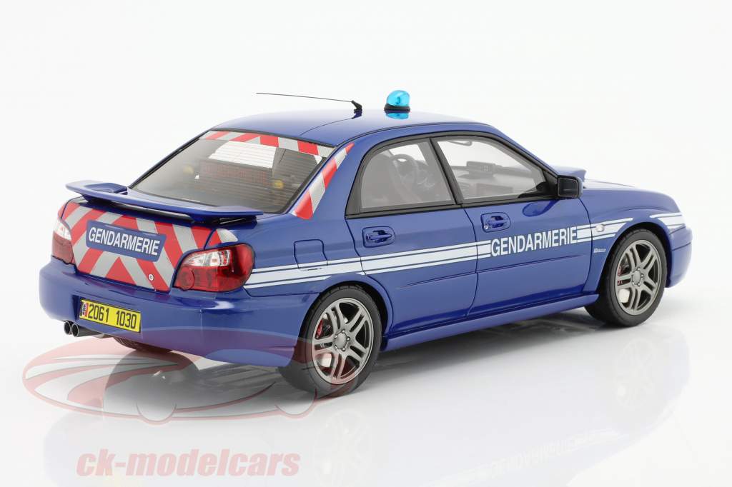 Subaru Impreza STI WRX gendarmería Año de construcción 2006 azul 1:18 OttOmobile