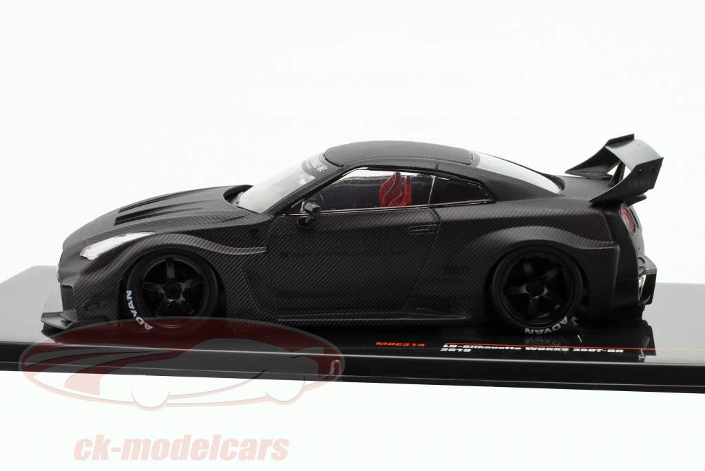 LB-Silhouette Works GT Nissan 35GT-RR RHD mat black 1:43 Ixo