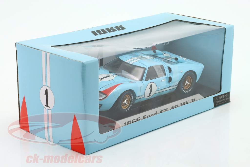 Ford GT40 MK II #1 24h LeMans 1966 Miles, Hulme 1:18 ShelbyCollectibles 2nd choice