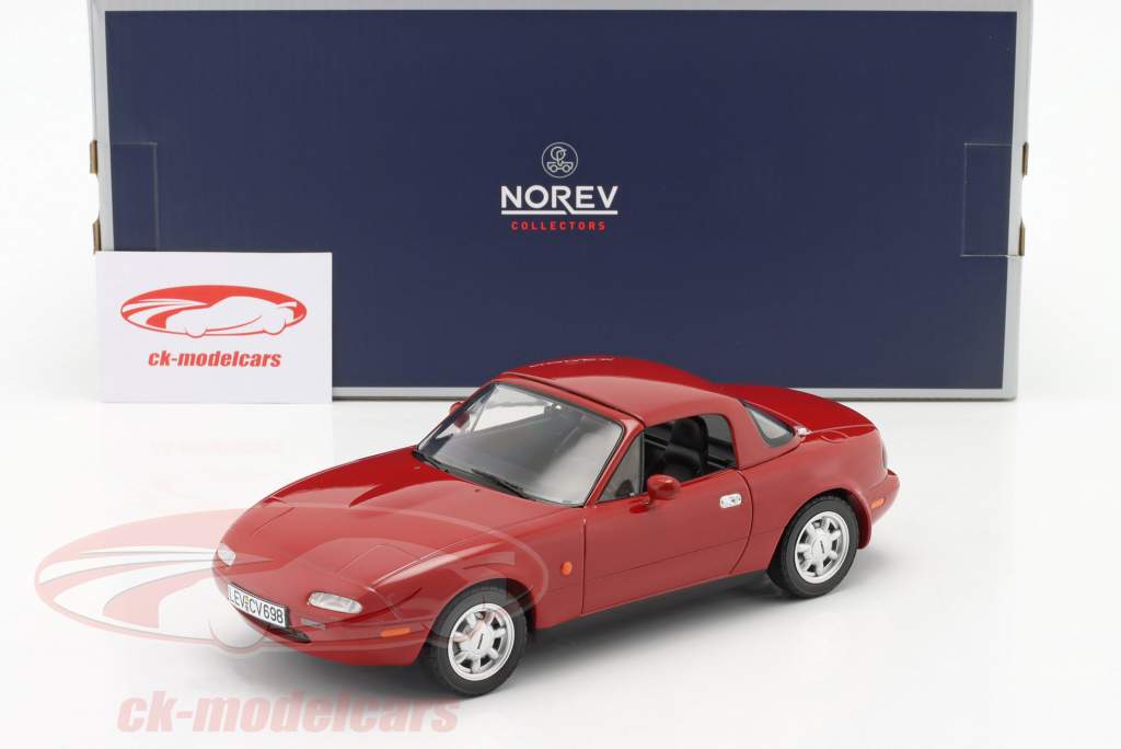 Mazda MX-5 year 1989 red 1:18 Norev