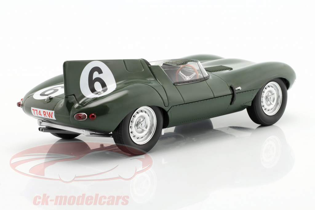 Jaguar D-Type #6 勝者 24h LeMans 1955 Mike Hawthorn, Ivor Bueb 1:18 CMR