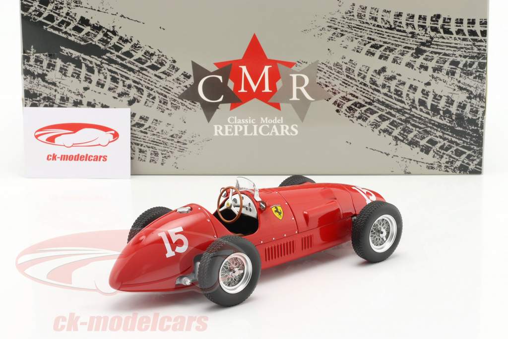 A. Ascari Ferrari 500 F2 #15 Winner British GP F1 World Champion 1952 1:18 CMR