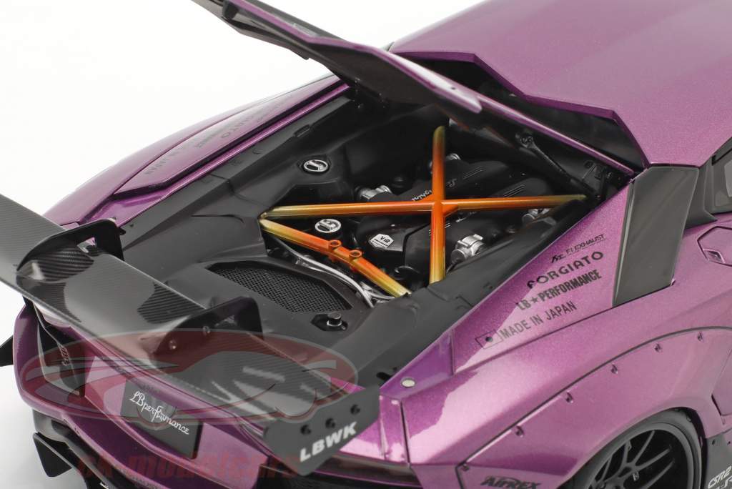 LB-Works Lamborghini Aventador Limited Edition violet metallic 1:18 AUTOart