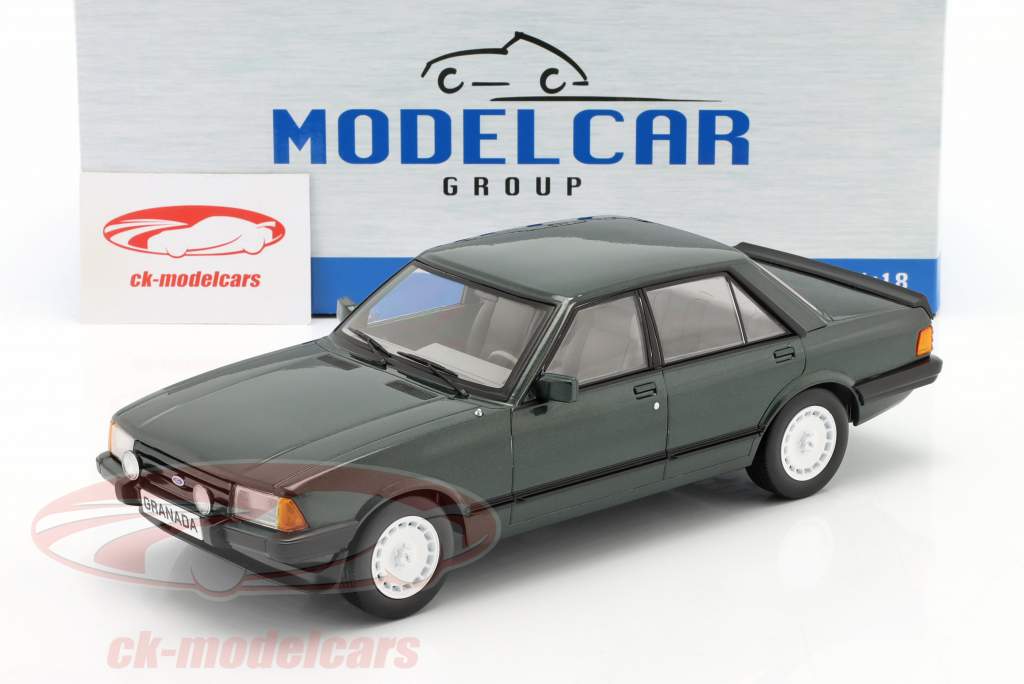 Ford Granada MK2 2.8 Injection verde oscuro metálico 1:18 Model Car Group
