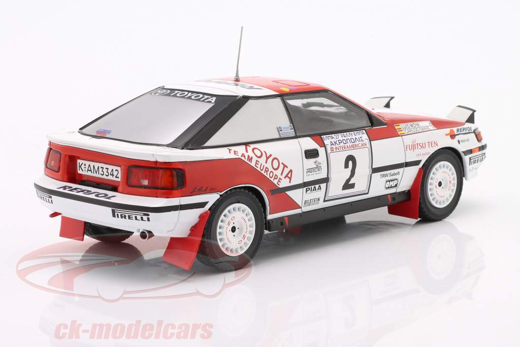 Toyota Celica GT 4 #2 vinder Rallye Acropolis 1990 C. Sainz, L. Moya 1:24 Ixo