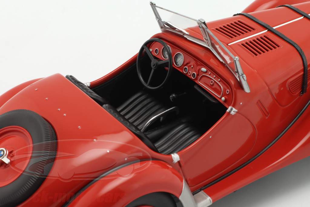 BMW 328 Roadster year 1936 red special model from BMW 1:18 Minichamps