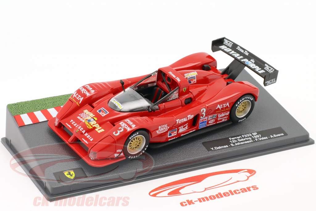 Ferrari F333 SP #3 Sieger 12h Sebring 1997 Team Scandia 1:43 Altaya