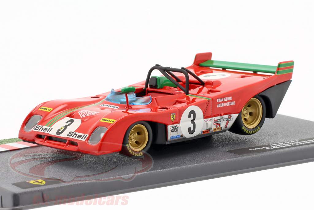 Ferrari 312 PB #3 ganador 24h Spa 1972 Redman, Merzario 1:43 Altaya