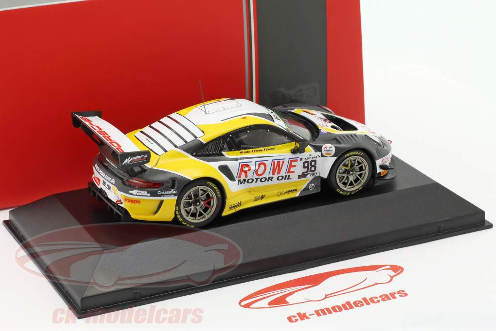 Porsche 911 GT3 R #98 5e 24h Spa 2019 ROWE Racing 1:43 Ixo