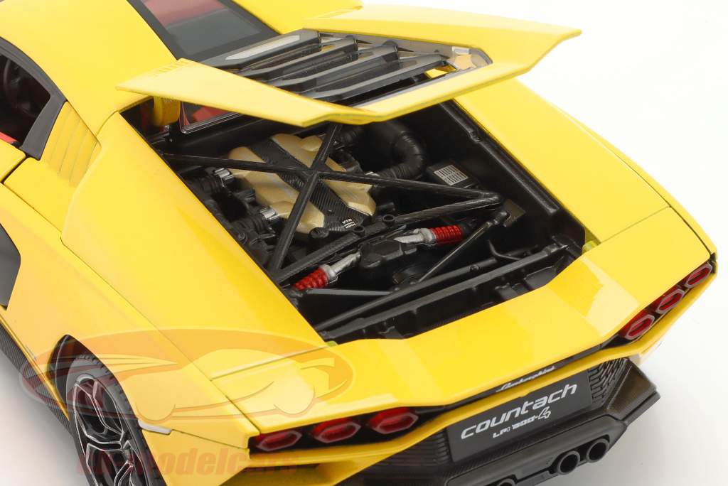 Lamborghini Countach LPI 800-4 Byggeår 2022 gul 1:18 Maisto
