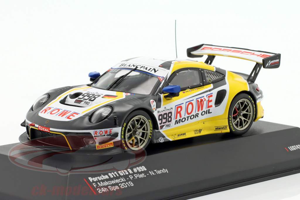 Porsche 911 GT3 R #998 2do 24h Spa 2019 ROWE Racing 1:43 Ixo