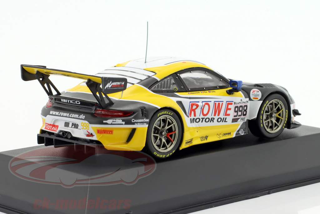 Porsche 911 GT3 R #998 2ème 24h Spa 2019 ROWE Racing 1:43 Ixo