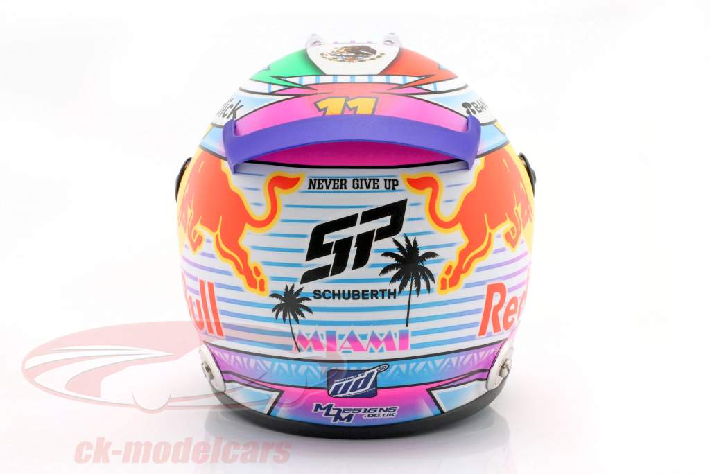 S. Perez #11 Oracle Red Bull Racing Miami GP Formula 1 2022 Helmet 1:2 Schuberth