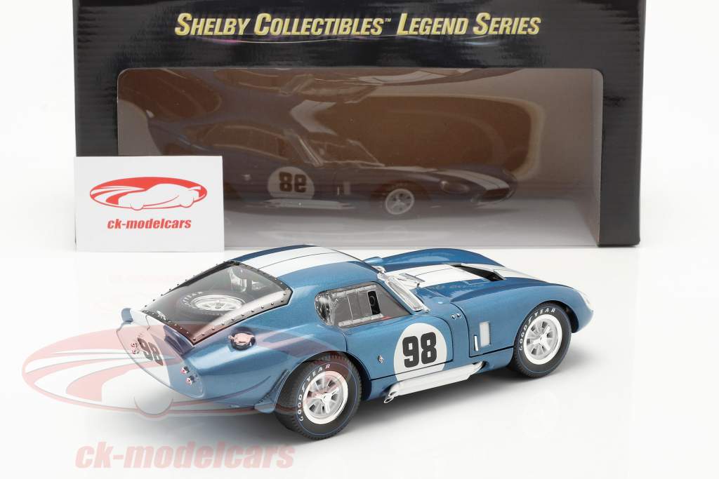 Shelby Cobra Daytona Coupe #98 1965 blue / white 1:18 ShelbyCollectibles / 2nd choice
