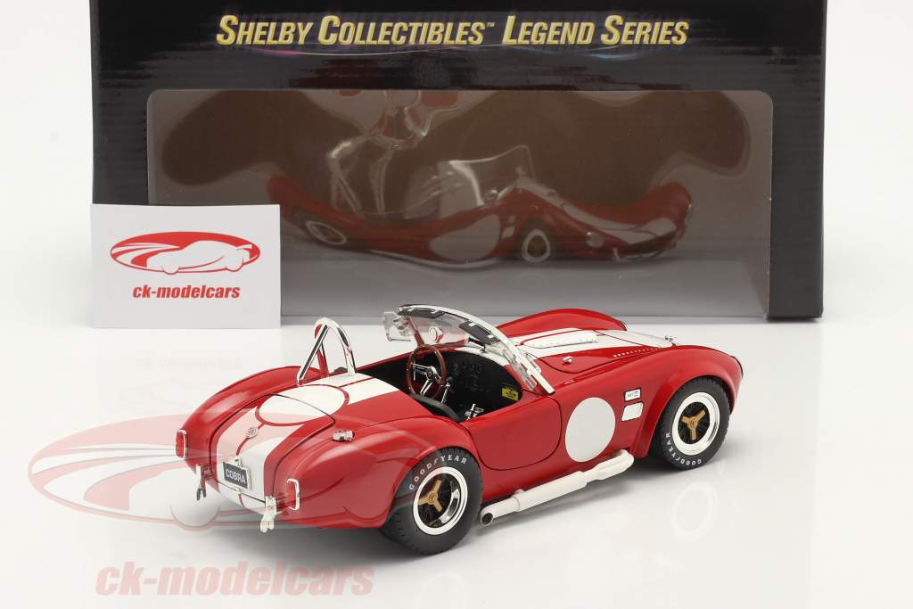 Shelby Cobra 427 S/C Año de construcción 1965 rojo / Blanco 1:18 ShelbyCollectibles / 2da elección