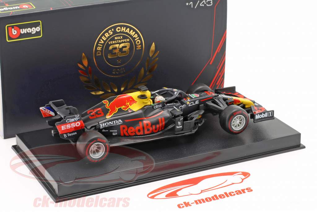 M. Verstappen Red Bull RB16B #33 Abu Dhabi GP formula 1 World Champion 2021 1:43 Bburago