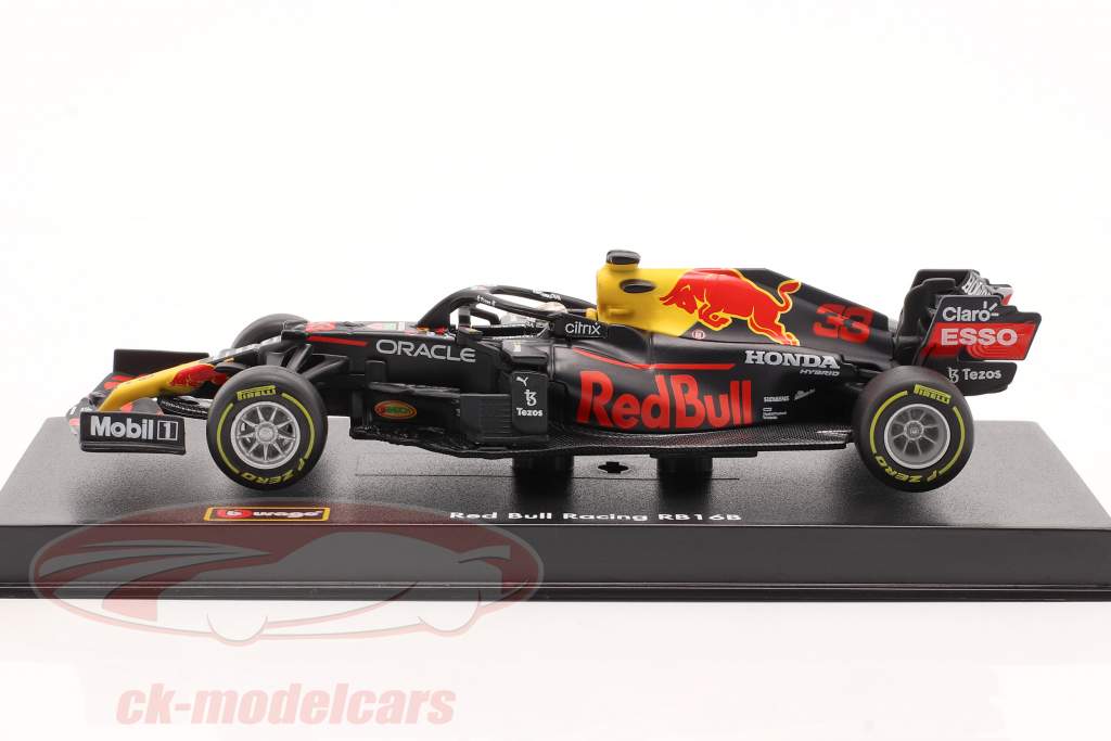 M. Verstappen Red Bull RB16B #33 Abu Dhabi GP formel 1 Verdensmester 2021 1:43 Bburago