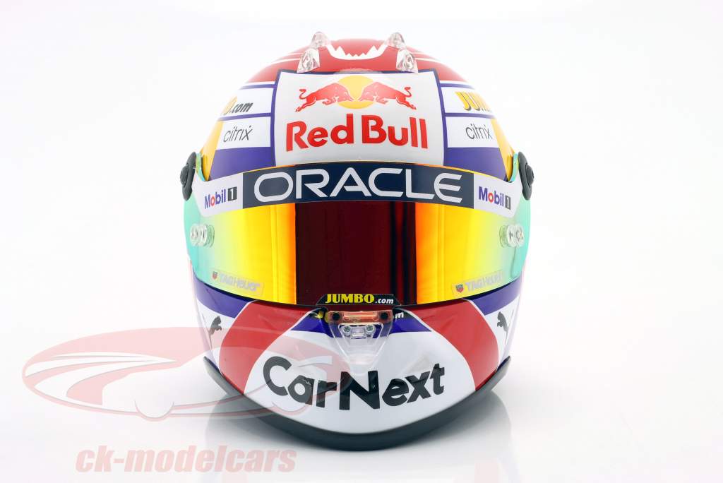 M. Verstappen Oracle Red Bull Racing #1 formula 1 Zandvoort 2022 helmet 1:2 Schuberth